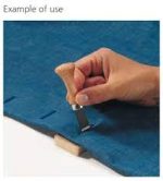 Pogcaurumu izgriešanas ierīce ar koka klucīti - Image 2