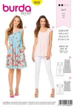 6532 - Kleita & Tops