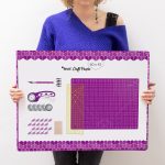 Griešanas komplekts kviltam un tekstilmozaīkai Violets