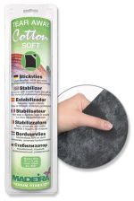 Izšūšanas stabilizators Madeira cotton soft melns 30cm x 10m